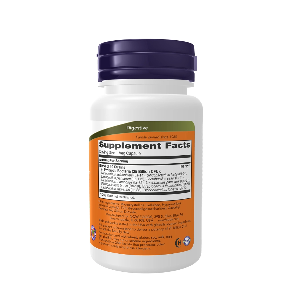 Probiotic-10™ 25 Billion 50 Veg Capsules Now Food 2 Probiotic-10™ 25 Billion 50 Veg Capsules Now Food